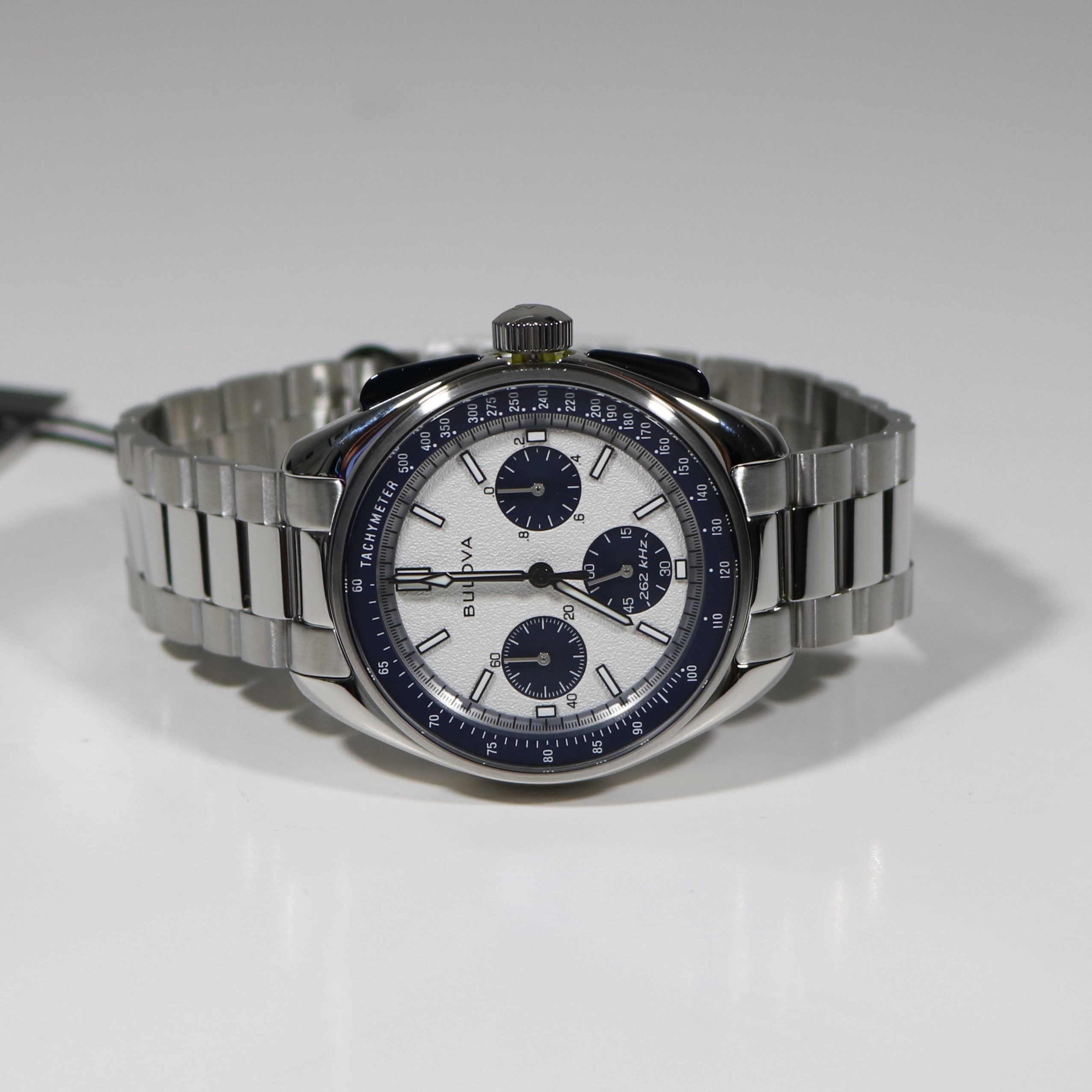 Bulova Lunar Pilot Special Edition White Dial Stainless Steel Watch 98K112