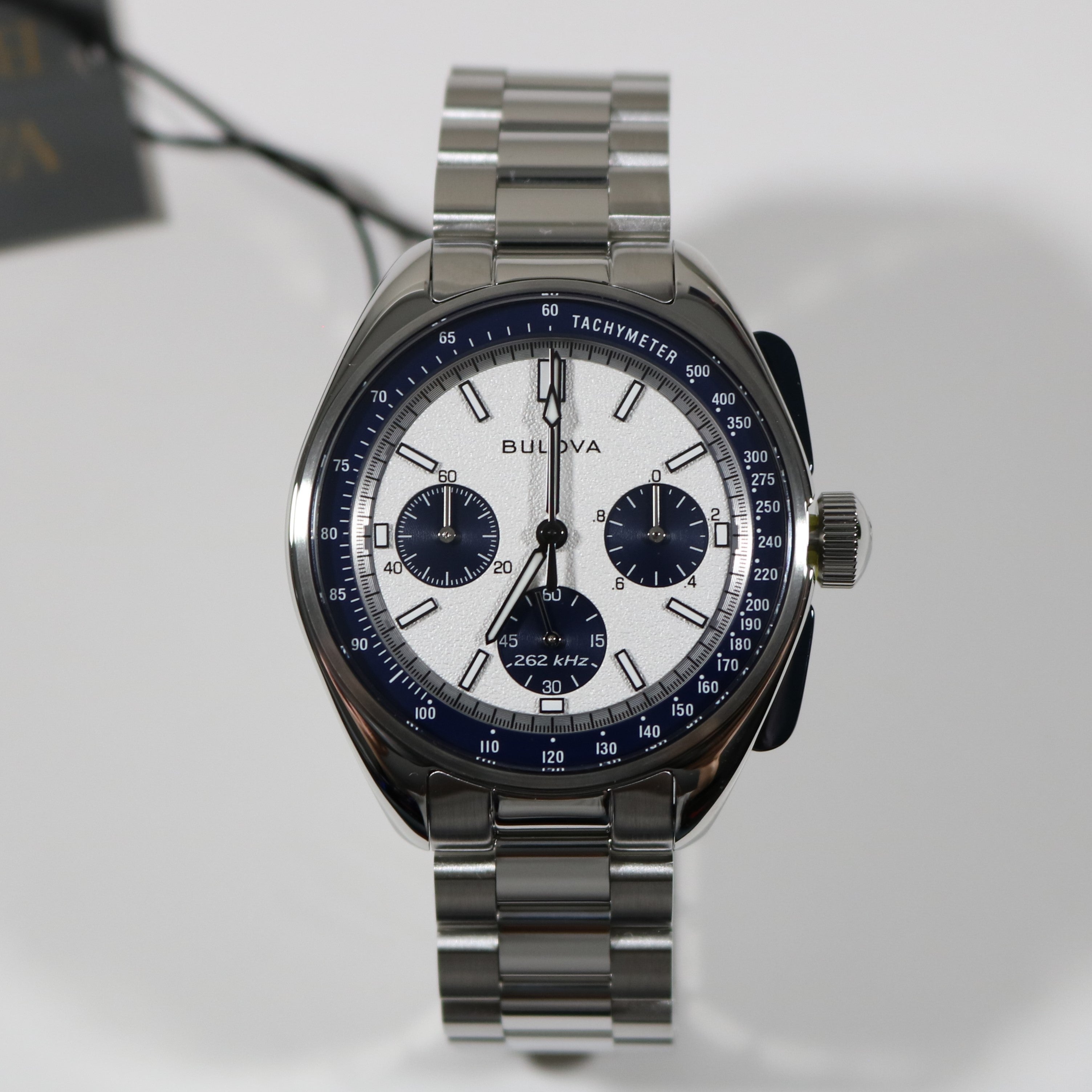 Bulova Lunar Pilot Special Edition White Dial Stainless Steel Watch 98K112