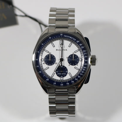 Bulova Lunar Pilot Special Edition White Dial Stainless Steel Watch 98K112