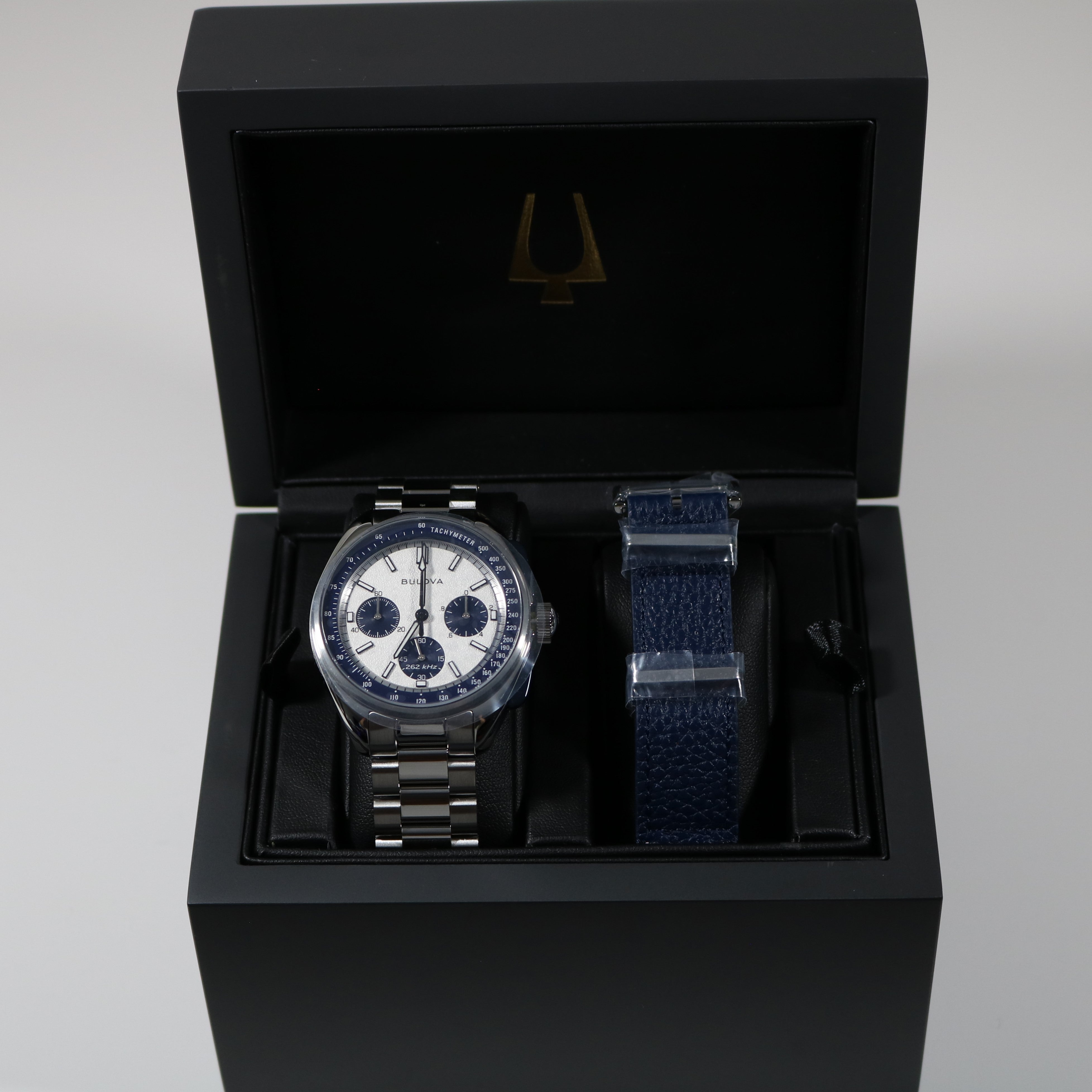 Bulova Lunar Pilot Special Edition White Dial Stainless Steel Watch 98K112