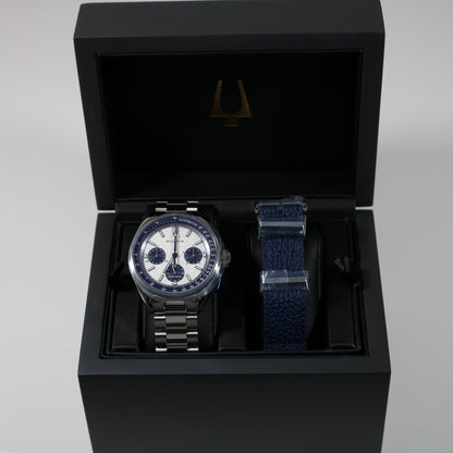 Bulova Lunar Pilot Special Edition White Dial Stainless Steel Watch 98K112