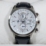 Citizen Eco-Driver Perpetual Alarm World Time Chronograph GMT Watch AT8260-18A
