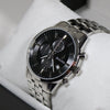 Bulova Sutton Classic Stainless Steel Chronograph Black Dial Men's Watch 96B412