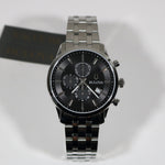 Bulova Sutton Classic Stainless Steel Chronograph Black Dial Men's Watch 96B412