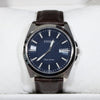 Citizen Eco-Drive Stainless Steel Blue Dial Brown Leather Strap Watch BM7108-22L