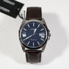 Citizen Eco-Drive Stainless Steel Blue Dial Brown Leather Strap Watch BM7108-22L