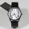Bulova Classic Wilton Silver Dial Black Leather Strap Men's Watch 96B388
