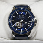 Bulova Marine Star Men's Stainless Steel Automatic Blue Dial Watch 96A291