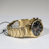 Citizen Eco Drive Gold Tone Black Dial Men's Chronograph Watch CA7022-87E