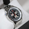 Swiss Alpine Military Stainless Steel Black Dial Chronograph Watch 7078.9137