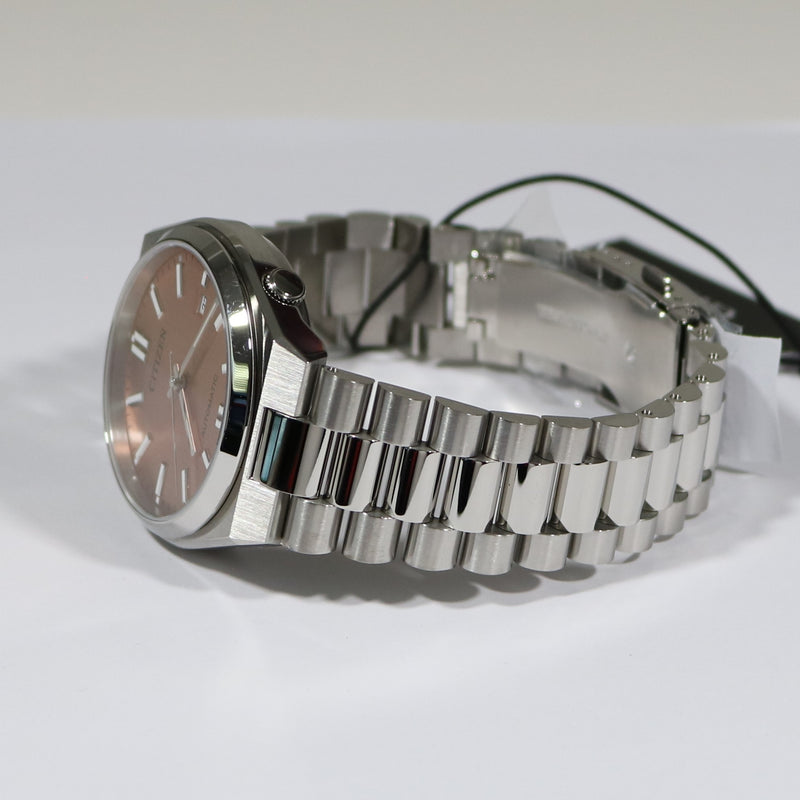 Citizen Tsuyosa Automatic Men's Stainless Steel Salmon Dial Watch NJ0159-86Z