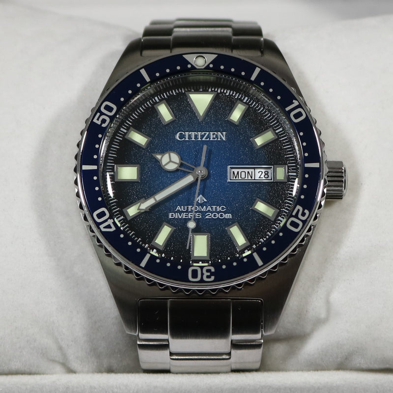 Citizen Promaster Automatic Blue Textured Dial Men's Diver Watch NY0129-58L