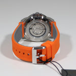 Bulova Marine Star Silver Dial Orange Rubber Strap Men's Watch 98A226