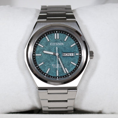 Citizen Eco-Drive Super Titanium Green Dial Men's Watch AW0130-85X