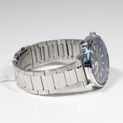 Casio Sports Blue Bezel Black Dial Stainless Steel Watch MTD-130D-1A2VDF