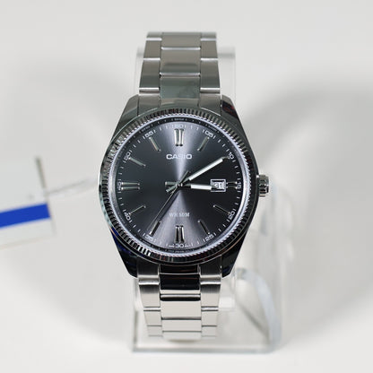 Casio Men's Vintage Gray Dial Stainless Steel Watch MTP-1302PD-1A1VEF - Chronobuy