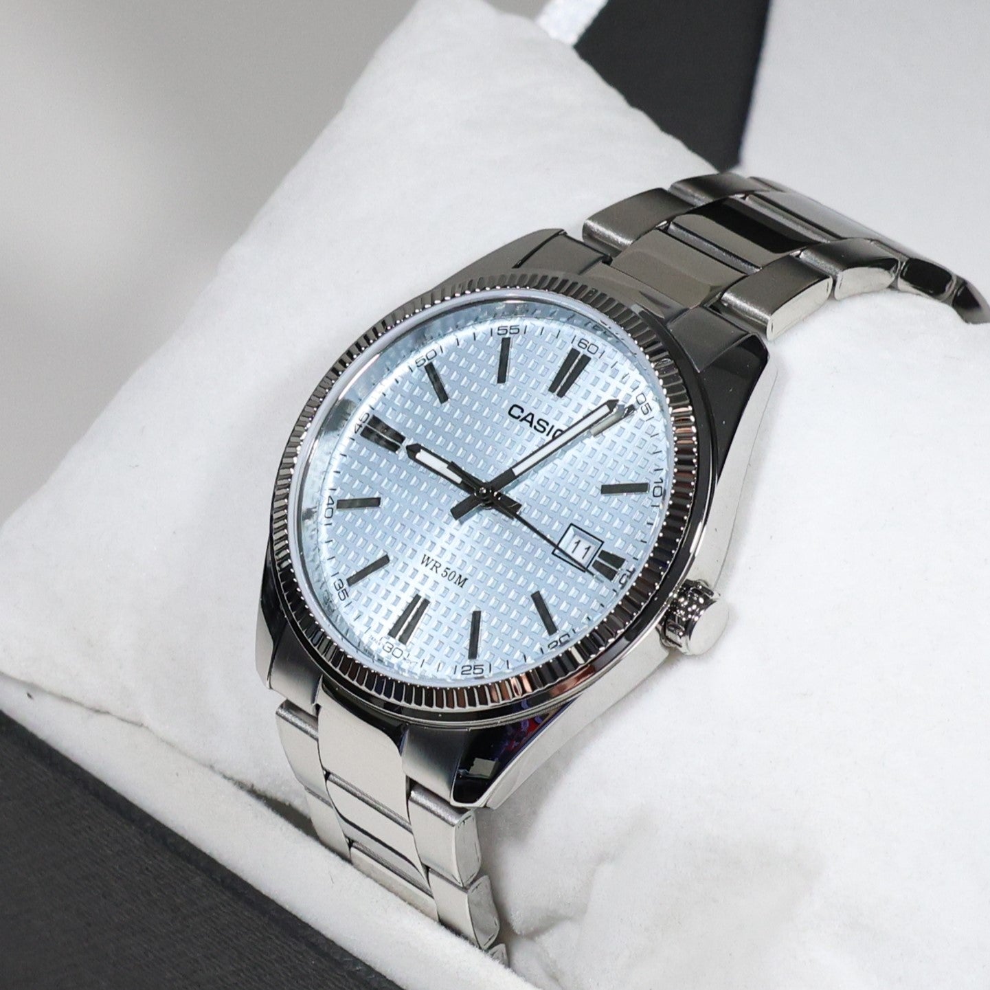 Casio Men's Vintage Blue Dial Stainless Steel Watch MTP-1302PE-2AVEF
