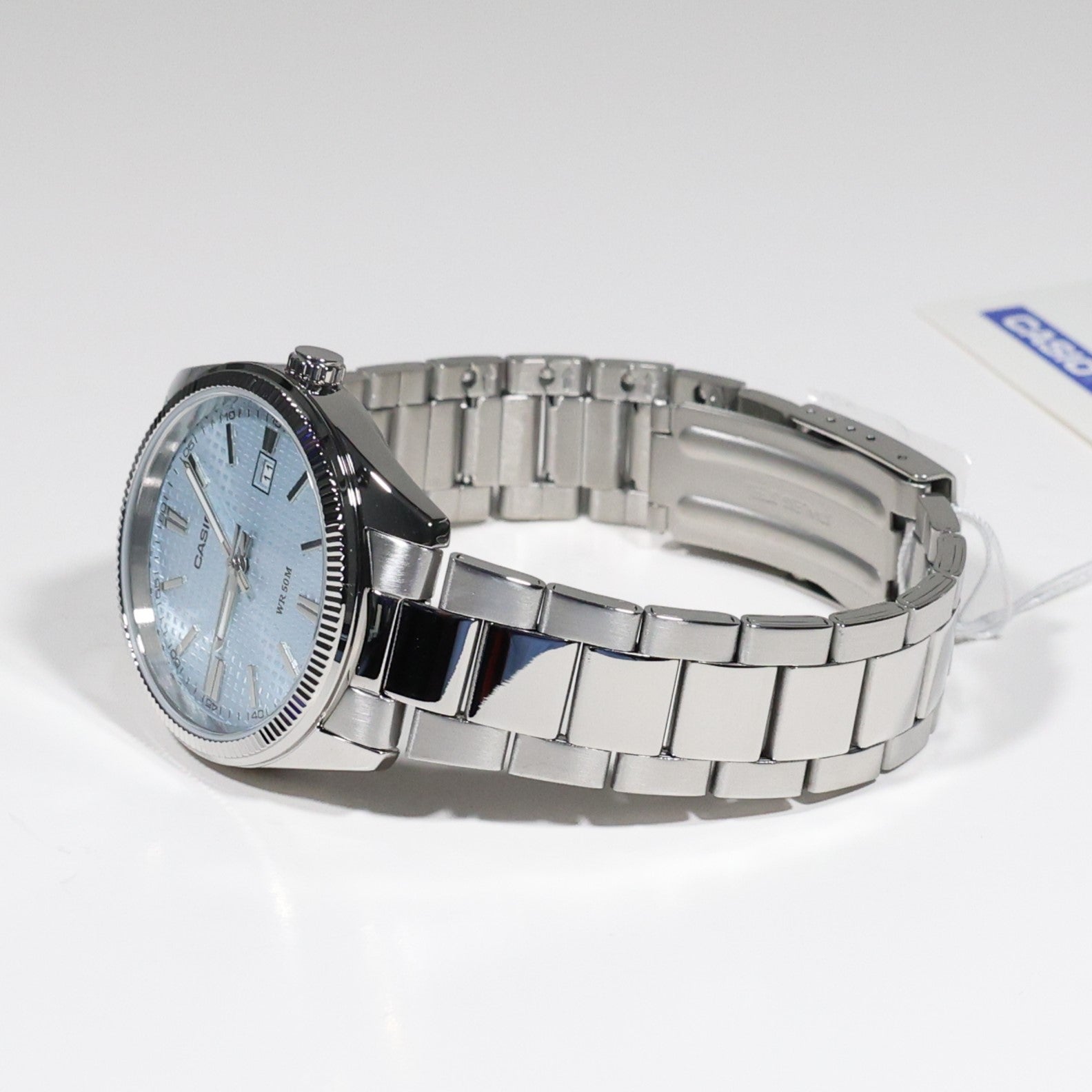 Casio Men's Vintage Blue Dial Stainless Steel Watch MTP-1302PE-2AVEF