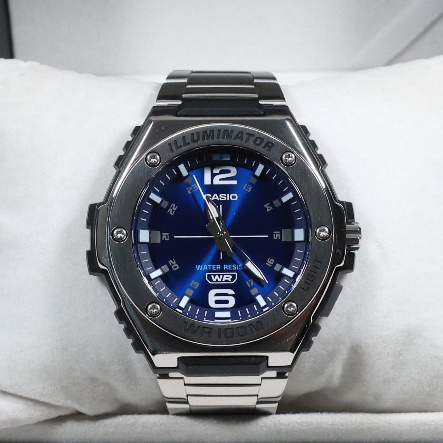 Casio Illuminator Blue Dial Stainless Steel Men's Watch MWA-100HD-2AVEF