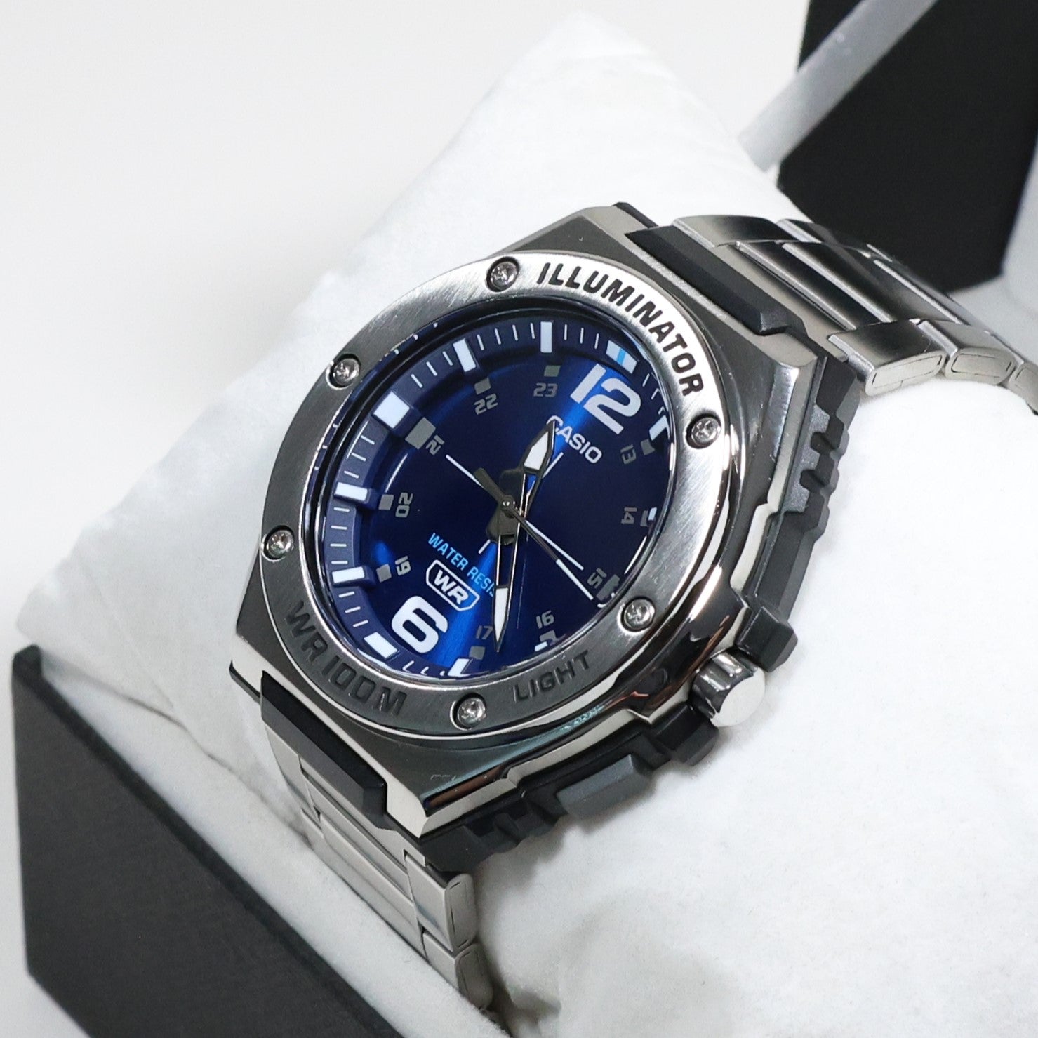 Casio Illuminator Blue Dial Stainless Steel Men's Watch MWA-100HD-2AVEF