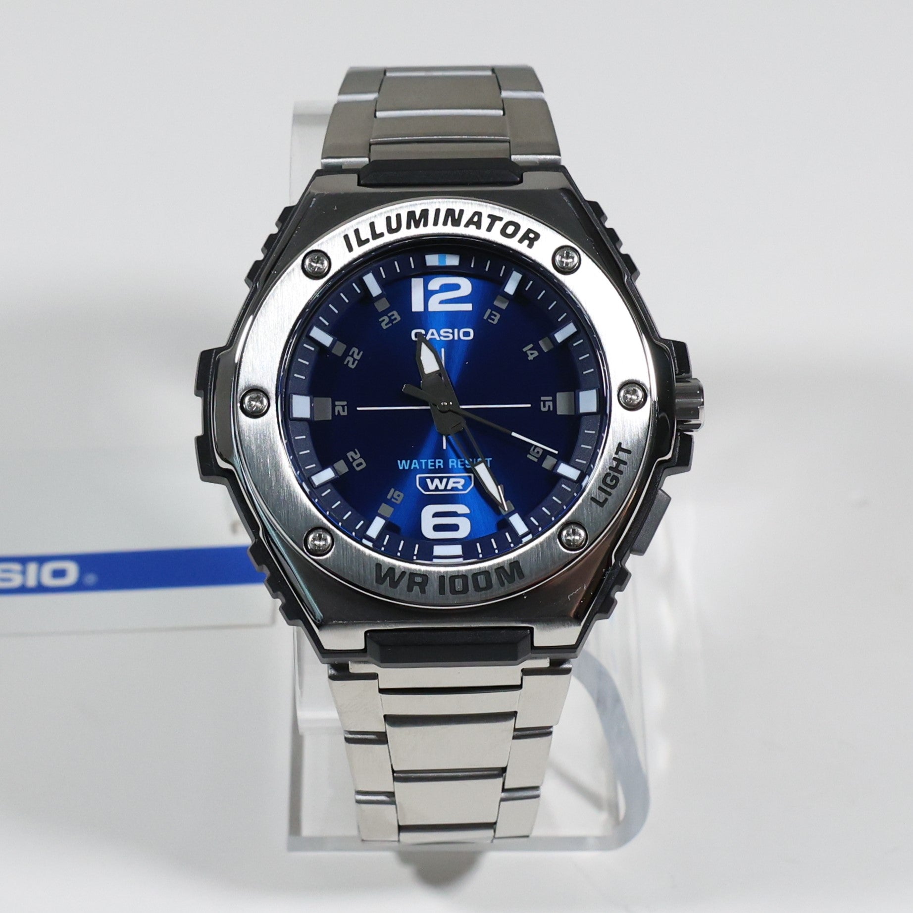 Casio Illuminator Blue Dial Stainless Steel Men's Watch MWA-100HD-2AVEF