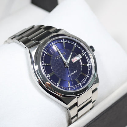 Citizen Stainless Steel Blue Dial Men's Automatic Watch NP4080-50L Pre-Owned