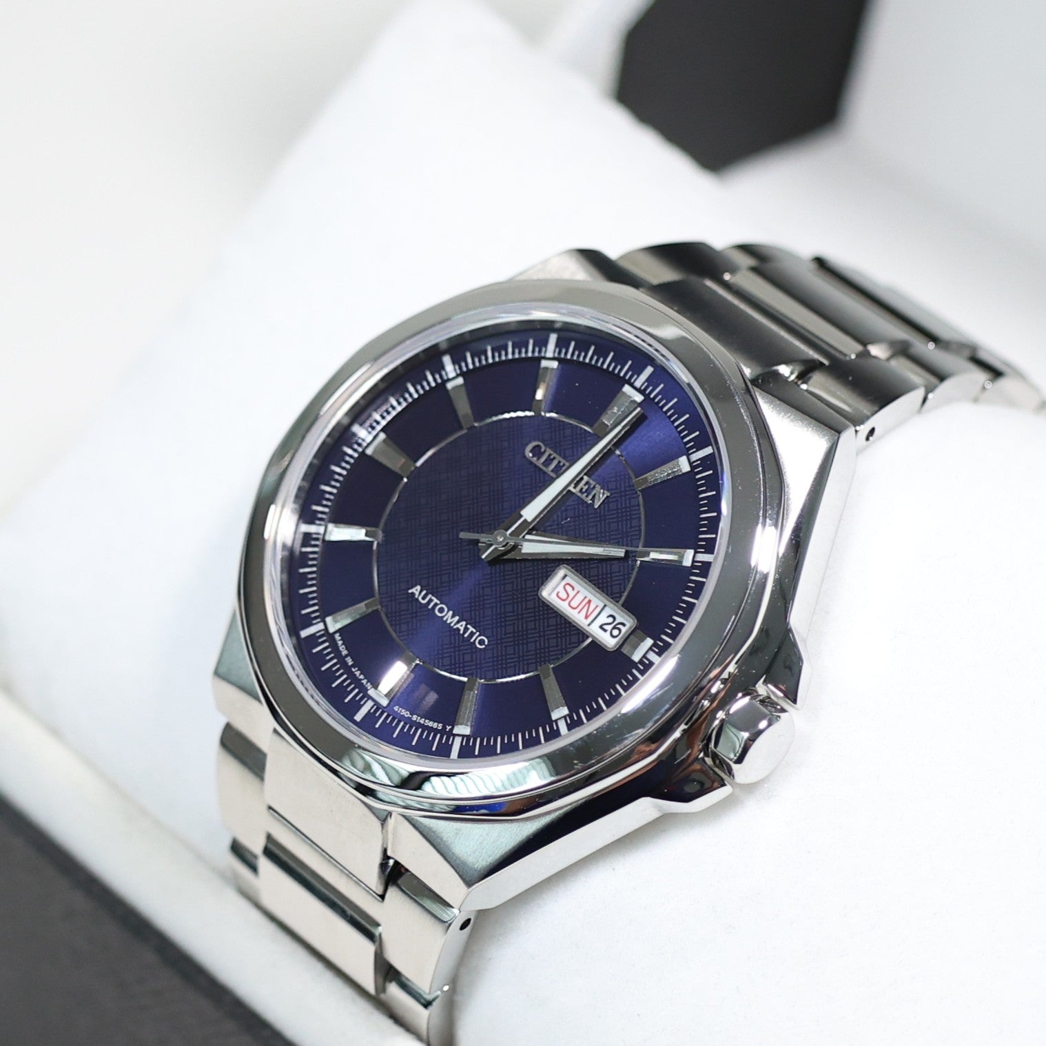 Citizen Stainless Steel Blue Dial Men's Automatic Watch NP4080-50L Pre-Owned