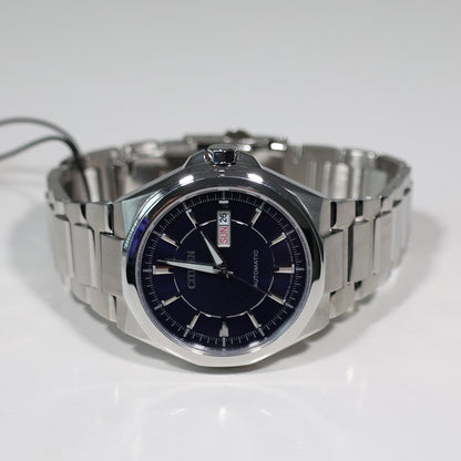 Citizen Stainless Steel Blue Dial Men's Automatic Watch NP4080-50L Pre-Owned