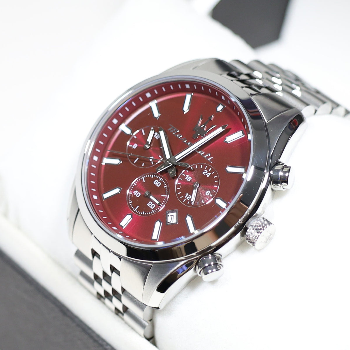 Maserati Attrazione Red Dial Chronograph Men's Watch R885315104