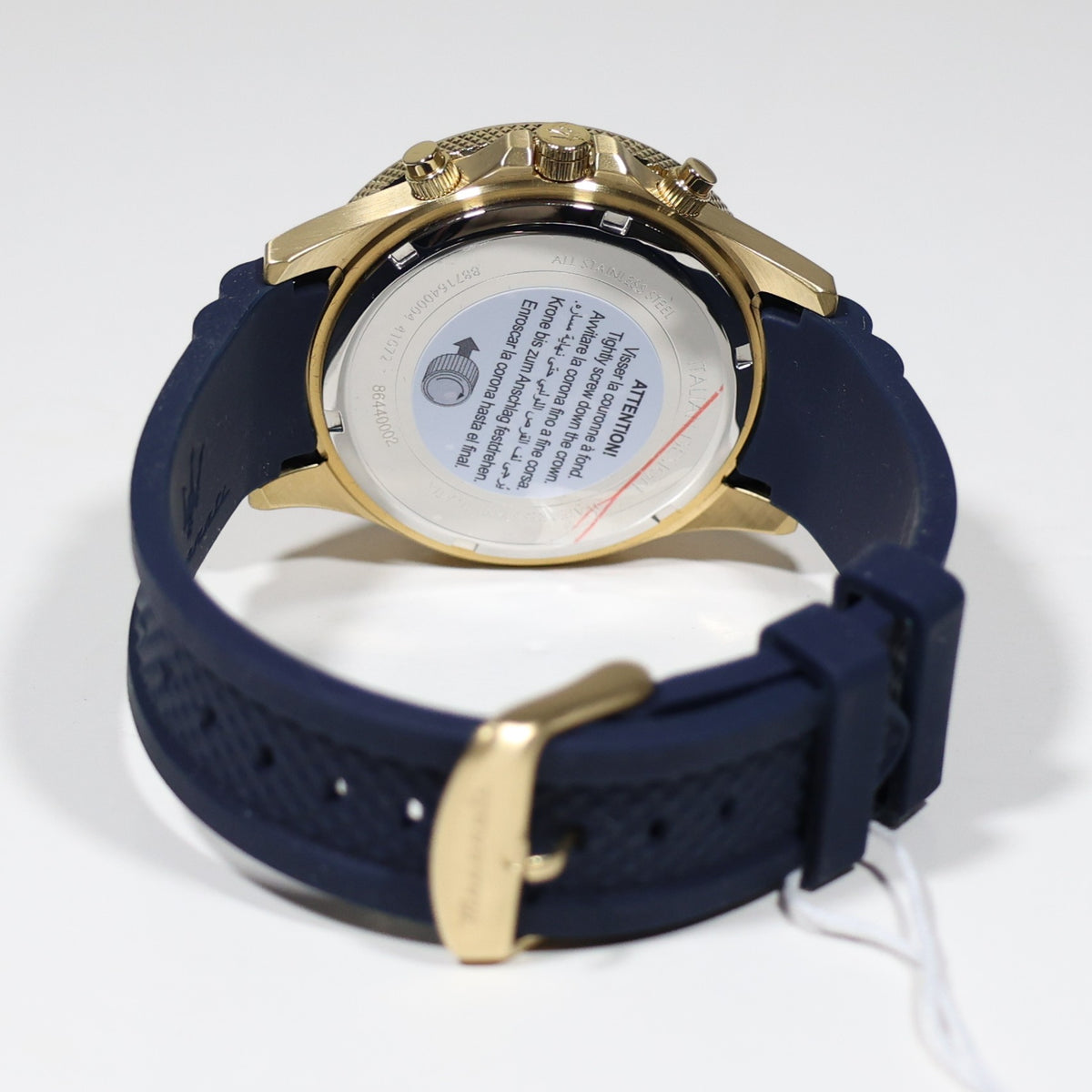 Maserati Sfida Blue Dial Gold Tone Men's Chronograph Watch R8871640004