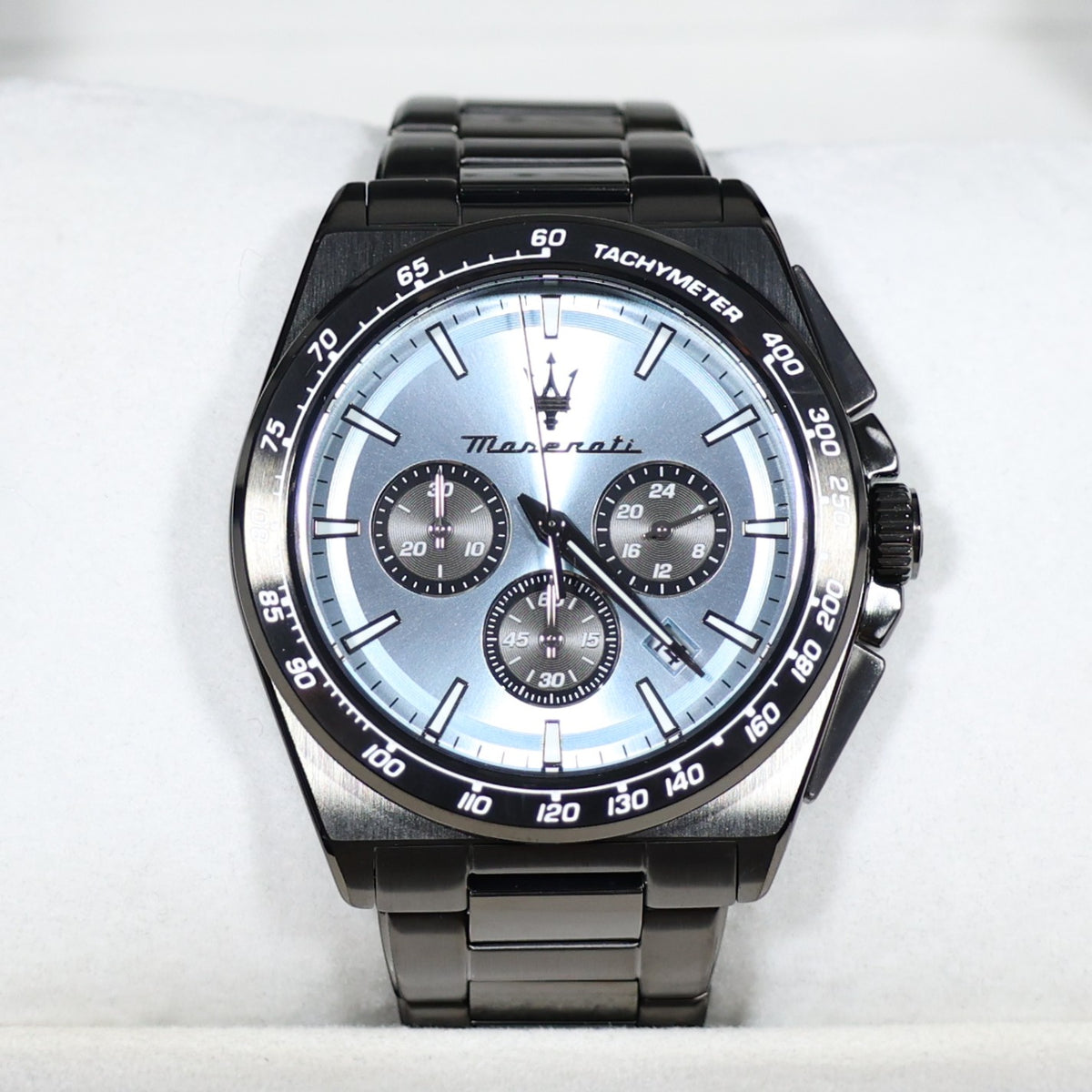 Maserati Velocita Men's Blue Dial Stainless Steel Chronograph Watch R8873652004