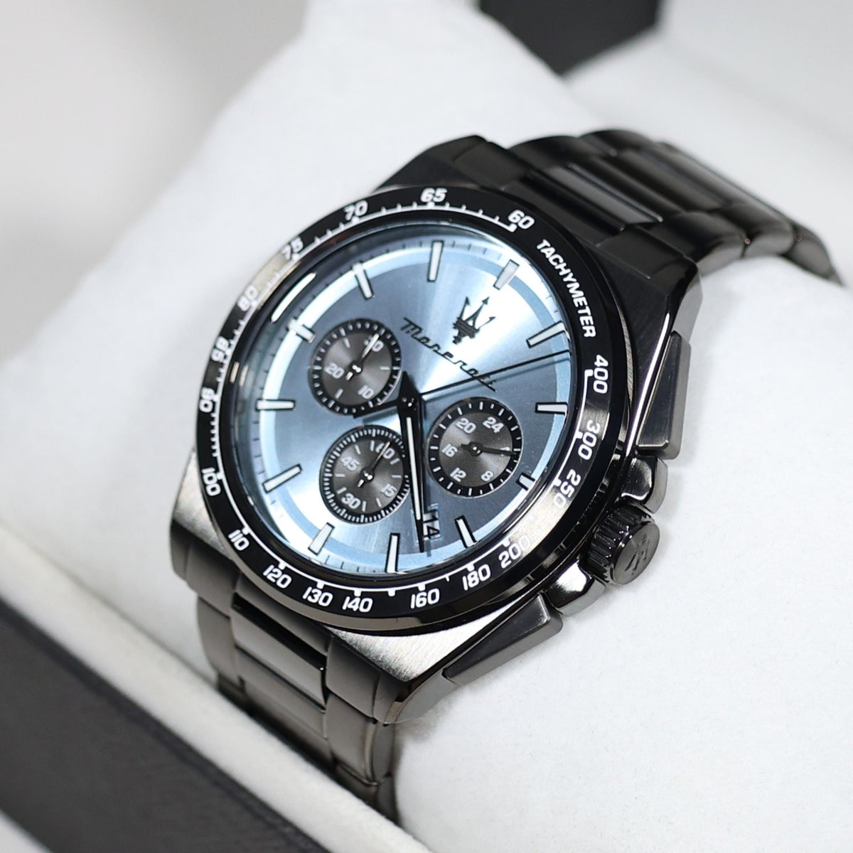 Maserati Velocita Men's Blue Dial Stainless Steel Chronograph Watch R8873652004