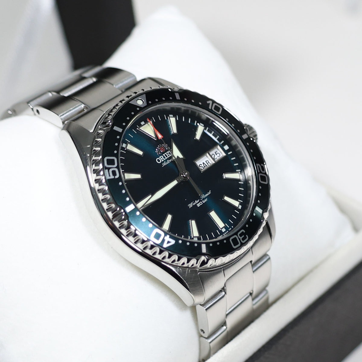 Orient Kamasu Green Dial Men's Stainless Steel Diver Watch RA-AA0004E39B