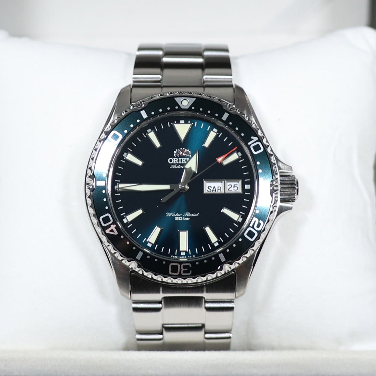 Orient Kamasu Green Dial Men's Stainless Steel Diver Watch RA-AA0004E39B