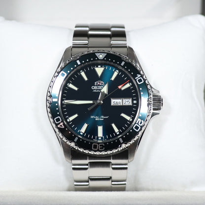 Orient Kamasu Green Dial Men's Stainless Steel Diver Watch RA-AA0004E39B - Chronobuy