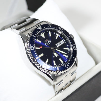 Orient Kamasu Stainless Steel Automatic Blue Dial Diver Mens Watch RA-AA002L39B - Chronobuy