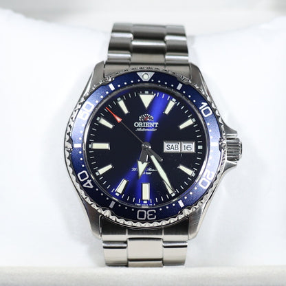 Orient Kamasu Stainless Steel Automatic Blue Dial Diver Mens Watch RA-AA002L39B - Chronobuy