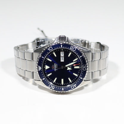 Orient Kamasu Stainless Steel Automatic Blue Dial Diver Mens Watch RA-AA002L39B - Chronobuy