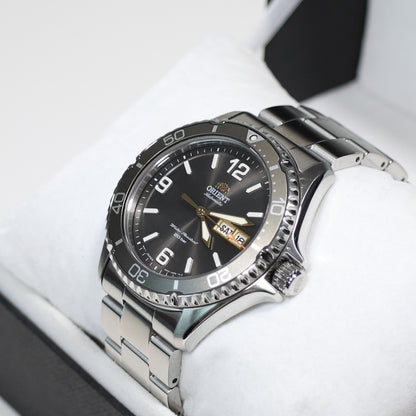 Orient Mako III Grey Dial Automatic Men's Stainless Steel Watch RA-AA0819N19B