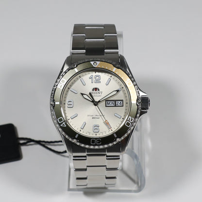 Orient Mako III Silver Dial Automatic Men's Stainless Steel Watch RA-AA0821S19B
