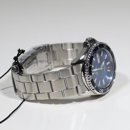 Orient Mako Stainless Steel Blue Dial Diver Men's Watch RA-AA0824L