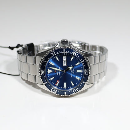 Orient Mako Stainless Steel Blue Dial Diver Men's Watch RA-AA0824L