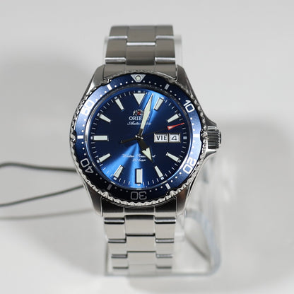 Orient Mako Stainless Steel Blue Dial Diver Men's Watch RA-AA0824L