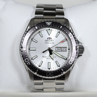 Orient Mako Stainless Steel Silver Dial Diver Men's Watch RA-AA0825S