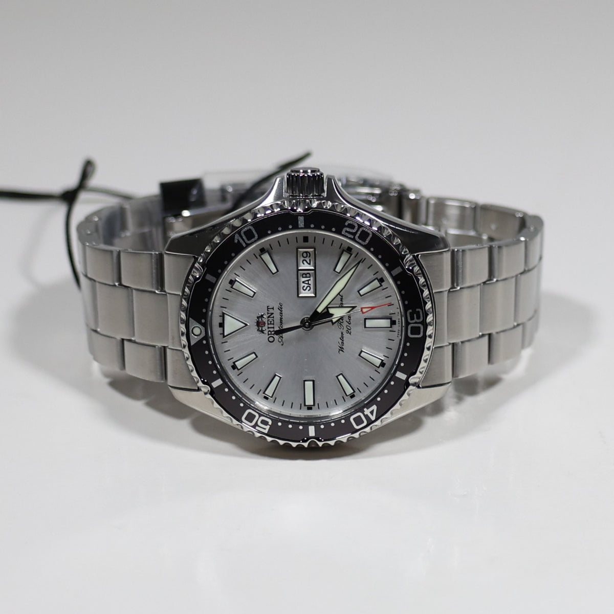 Orient Mako Stainless Steel Silver Dial Diver Men's Watch RA-AA0825S