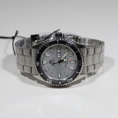 Orient Mako Stainless Steel Silver Dial Diver Men's Watch RA-AA0825S