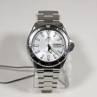 Orient Mako Stainless Steel Silver Dial Diver Men's Watch RA-AA0825S