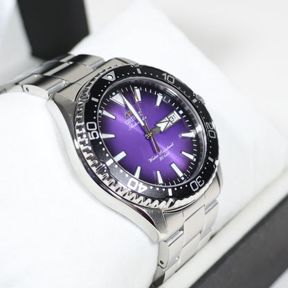 Orient Mako Limited Edition Purple Dial Diver Men's Watch RA-AA0827V