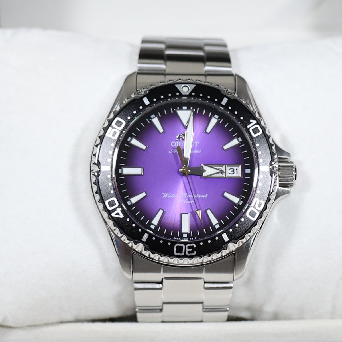 Orient Mako Limited Edition Purple Dial Diver Men's Watch RA-AA0827V