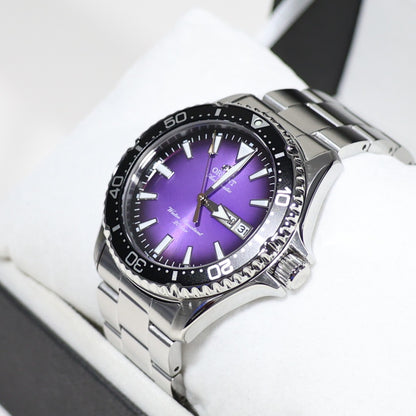 Orient Mako Limited Edition Purple Dial Diver Men's Watch RA-AA0827V